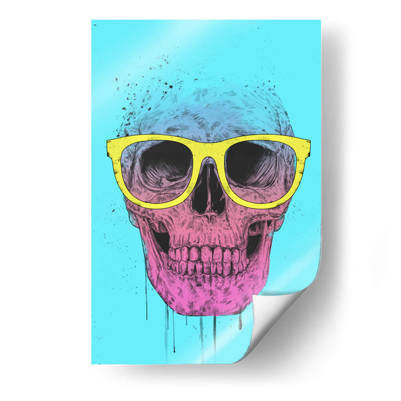 Calavera de arte pop con gafas - Balazs Solti | Cuadro decorativo de Canvas Lab