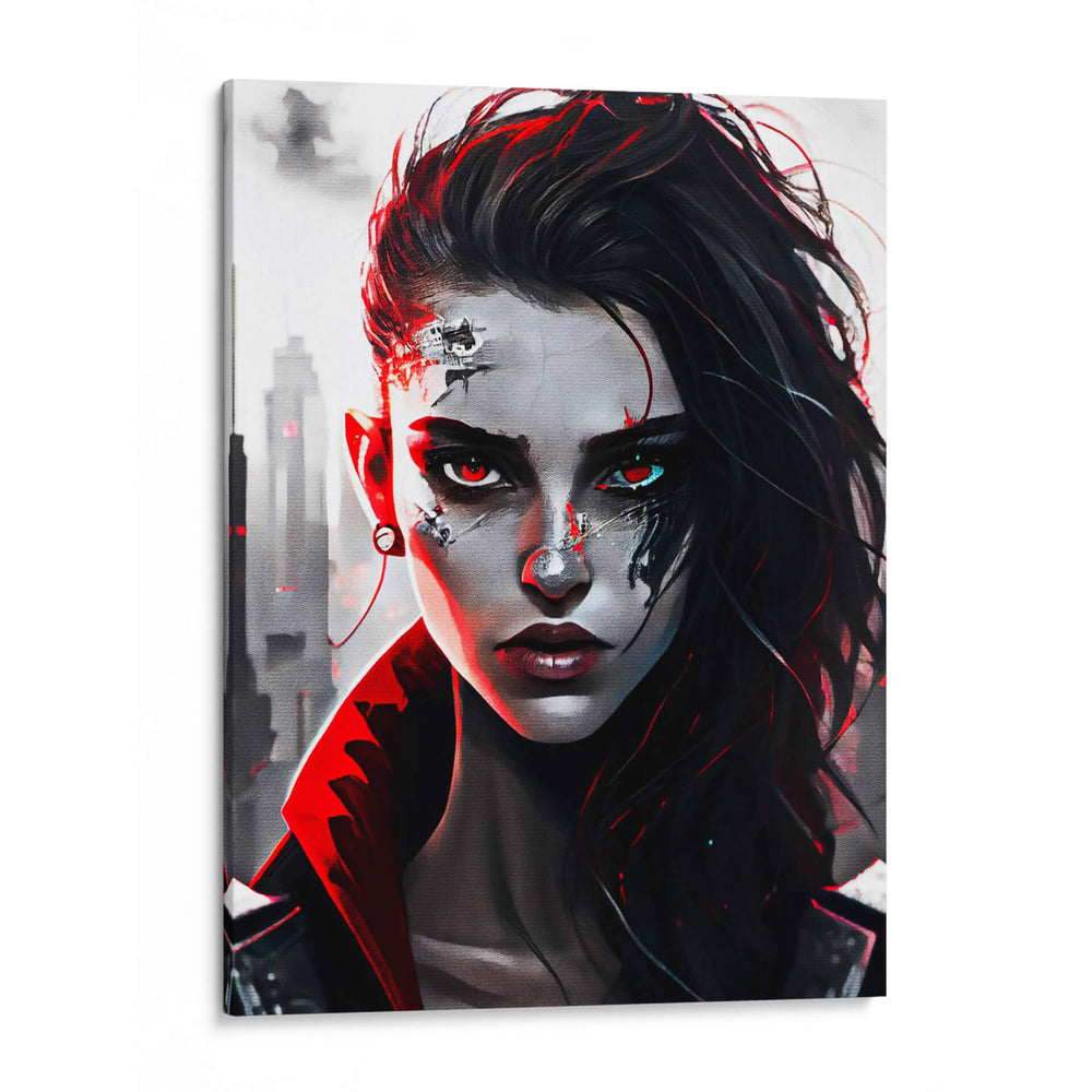 Cara de chica - Muh Asdar | Cuadro decorativo de Canvas Lab