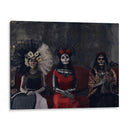 3 Catrinas y un perro sagrado - Ignacio Arcas | Cuadro decorativo de Canvas Lab