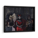 3 Catrinas y un perro sagrado - Ignacio Arcas | Cuadro decorativo de Canvas Lab