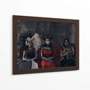 3 Catrinas y un perro sagrado - Ignacio Arcas | Cuadro decorativo de Canvas Lab