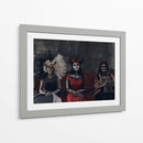 3 Catrinas y un perro sagrado - Ignacio Arcas | Cuadro decorativo de Canvas Lab