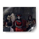 3 Catrinas y un perro sagrado - Ignacio Arcas | Cuadro decorativo de Canvas Lab