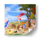 Baco y Ariadna Abstracto | Cuadro decorativo de Canvas Lab