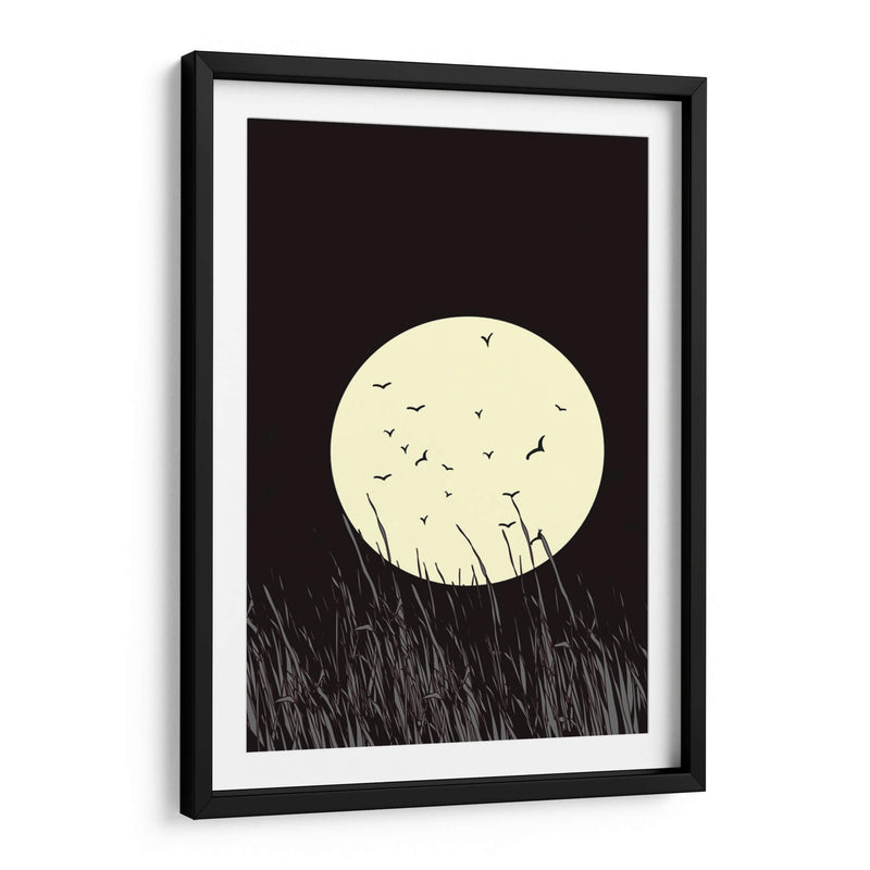Resplandor de luna llena en la pradera - Nicholas | Cuadro decorativo de Canvas Lab