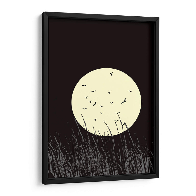 Resplandor de luna llena en la pradera - Nicholas | Cuadro decorativo de Canvas Lab
