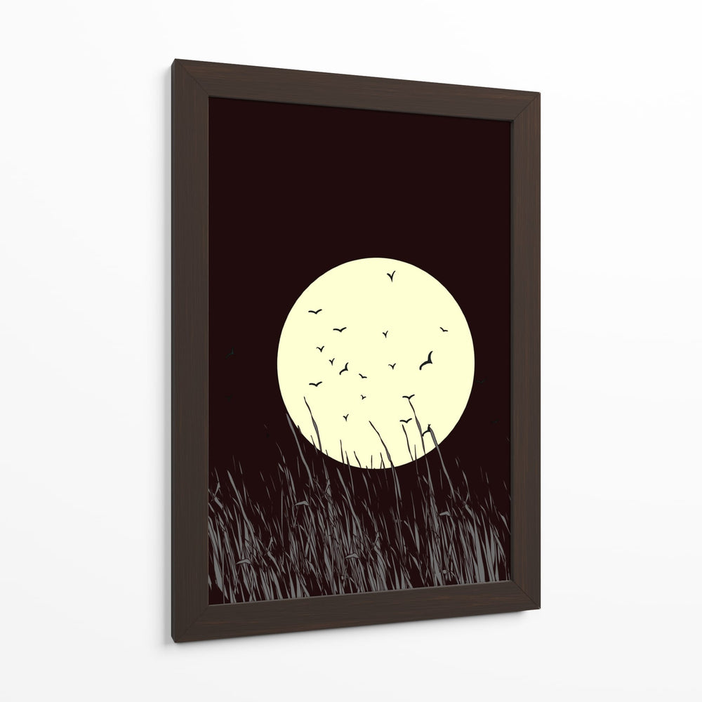 Resplandor de luna llena en la pradera - Nicholas | Cuadro decorativo de Canvas Lab
