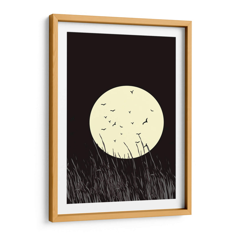 Resplandor de luna llena en la pradera - Nicholas | Cuadro decorativo de Canvas Lab