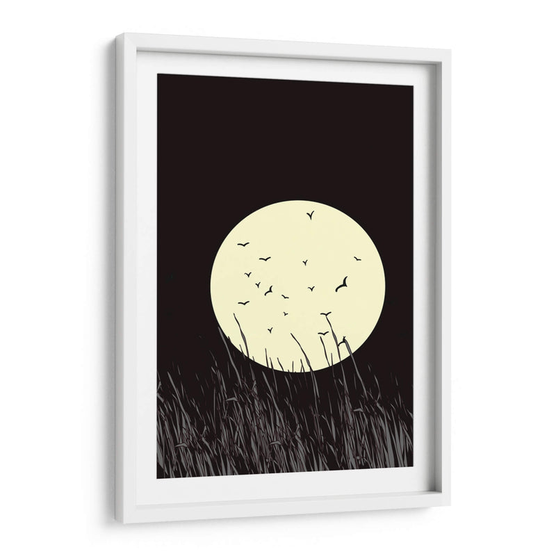 Resplandor de luna llena en la pradera - Nicholas | Cuadro decorativo de Canvas Lab