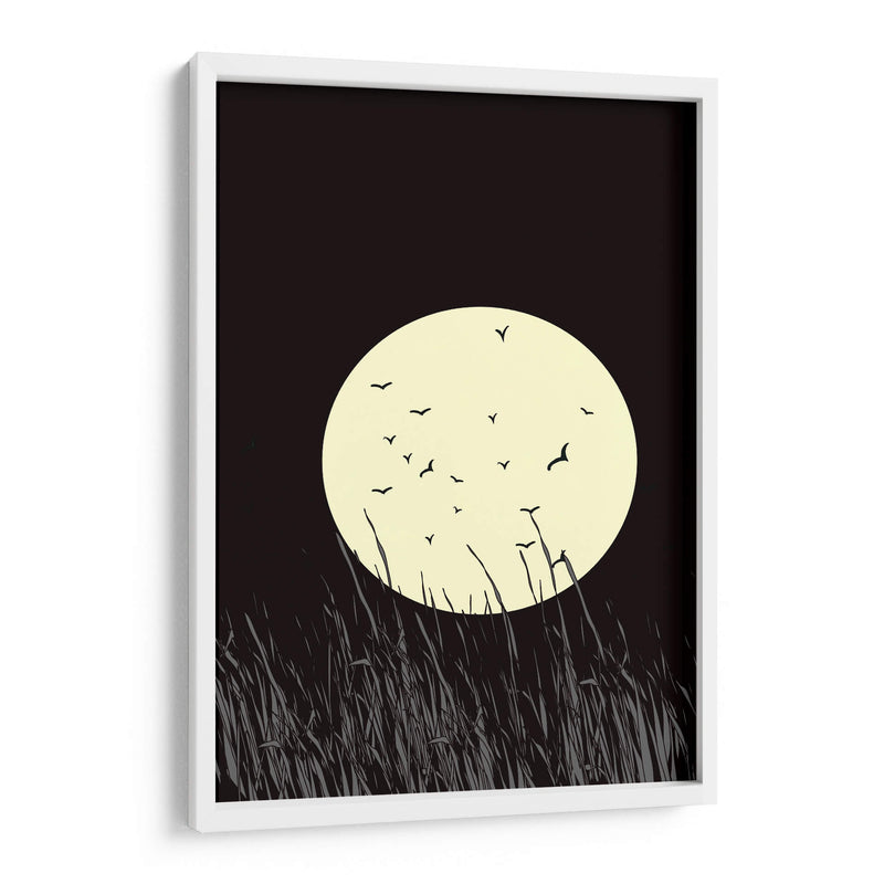 Resplandor de luna llena en la pradera - Nicholas | Cuadro decorativo de Canvas Lab