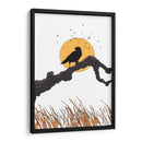 El cuervo y la luna llena - Nicholas | Cuadro decorativo de Canvas Lab