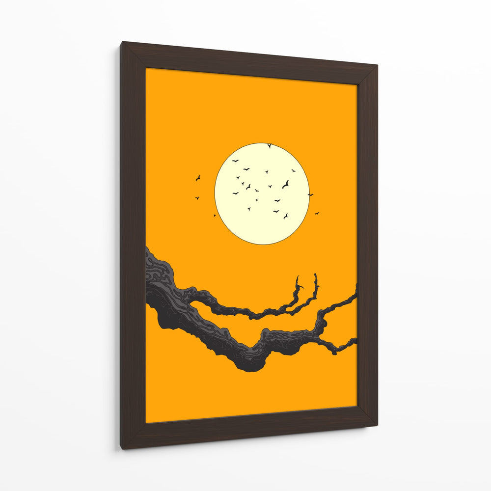 Vuelo al anochecer dorado - Nicholas | Cuadro decorativo de Canvas Lab