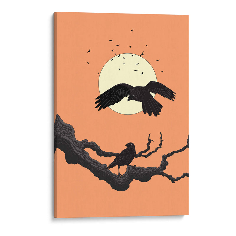 Cuervos al anochecer - Nicholas | Cuadro decorativo de Canvas Lab