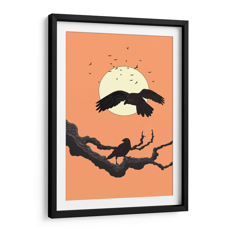 Cuervos al anochecer - Nicholas | Cuadro decorativo de Canvas Lab