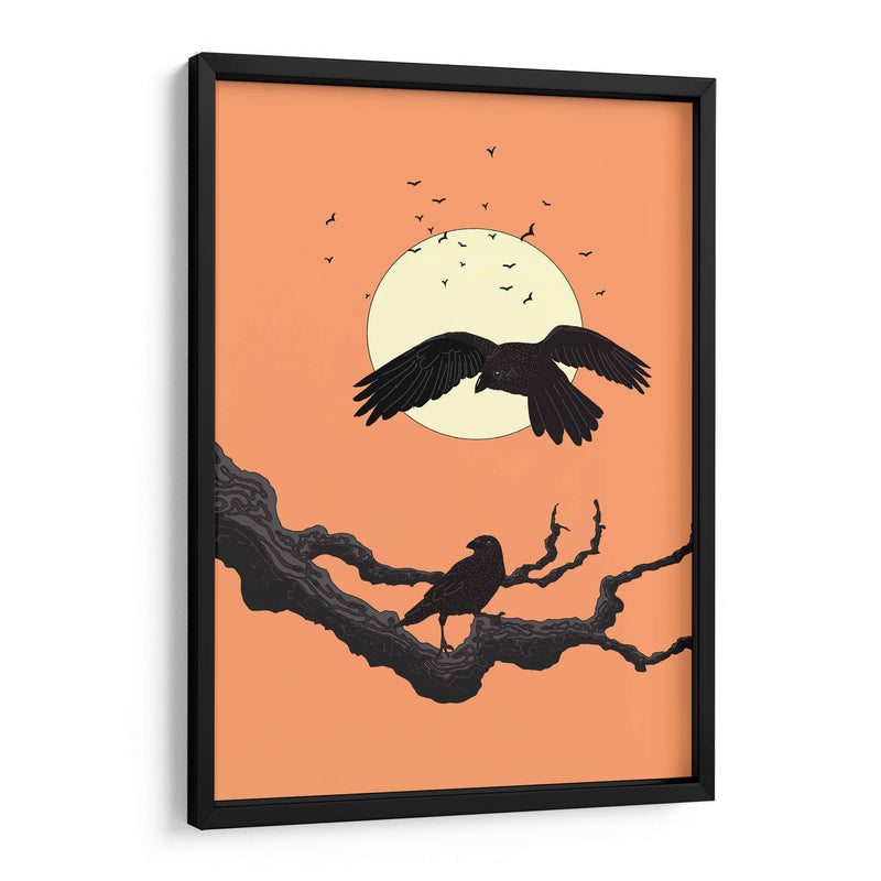 Cuervos al anochecer - Nicholas | Cuadro decorativo de Canvas Lab