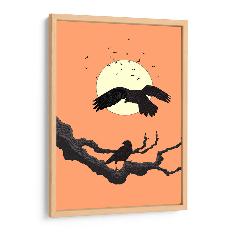 Cuervos al anochecer - Nicholas | Cuadro decorativo de Canvas Lab