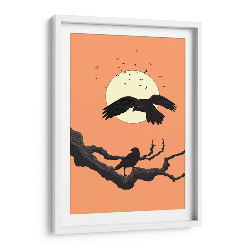 Cuervos al anochecer - Nicholas | Cuadro decorativo de Canvas Lab