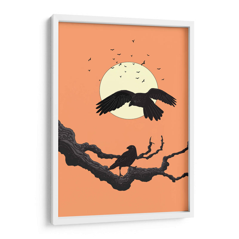 Cuervos al anochecer - Nicholas | Cuadro decorativo de Canvas Lab