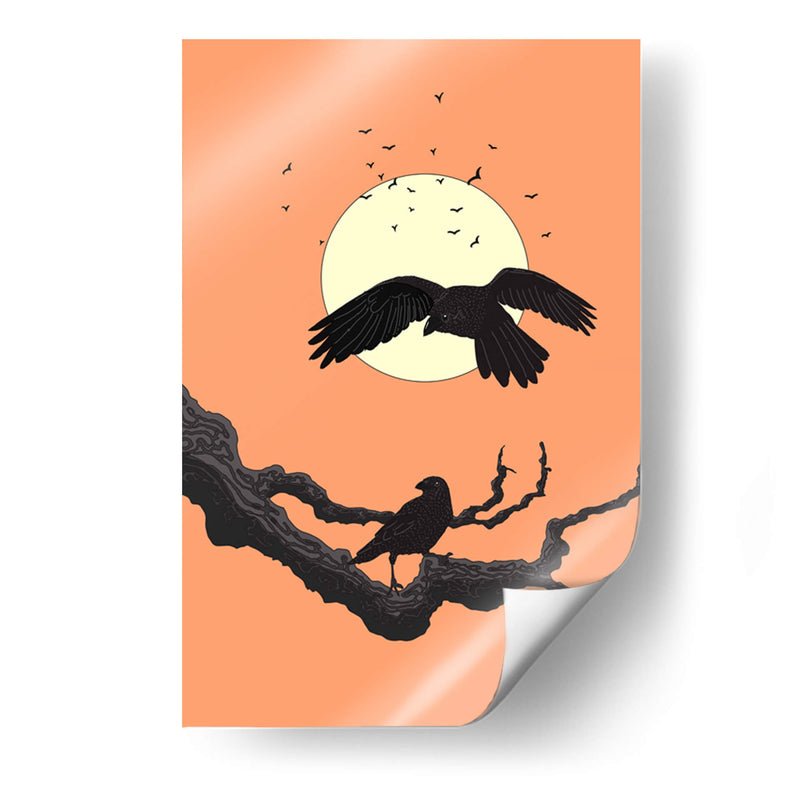 Cuervos al anochecer - Nicholas | Cuadro decorativo de Canvas Lab