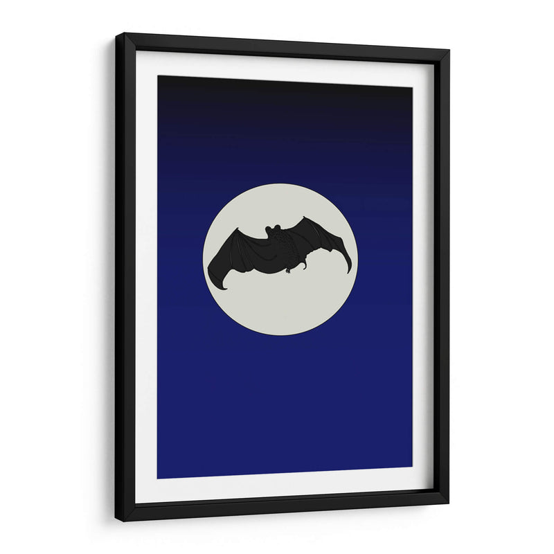 Murciélago silueteado volando - Nicholas | Cuadro decorativo de Canvas Lab