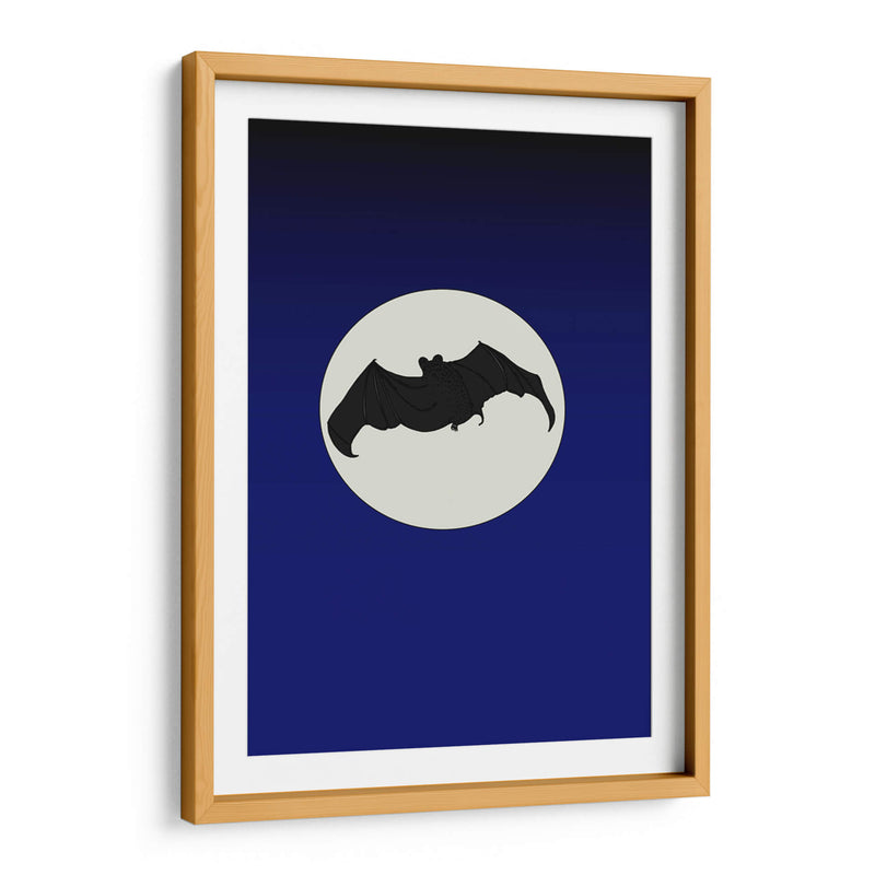 Murciélago silueteado volando - Nicholas | Cuadro decorativo de Canvas Lab