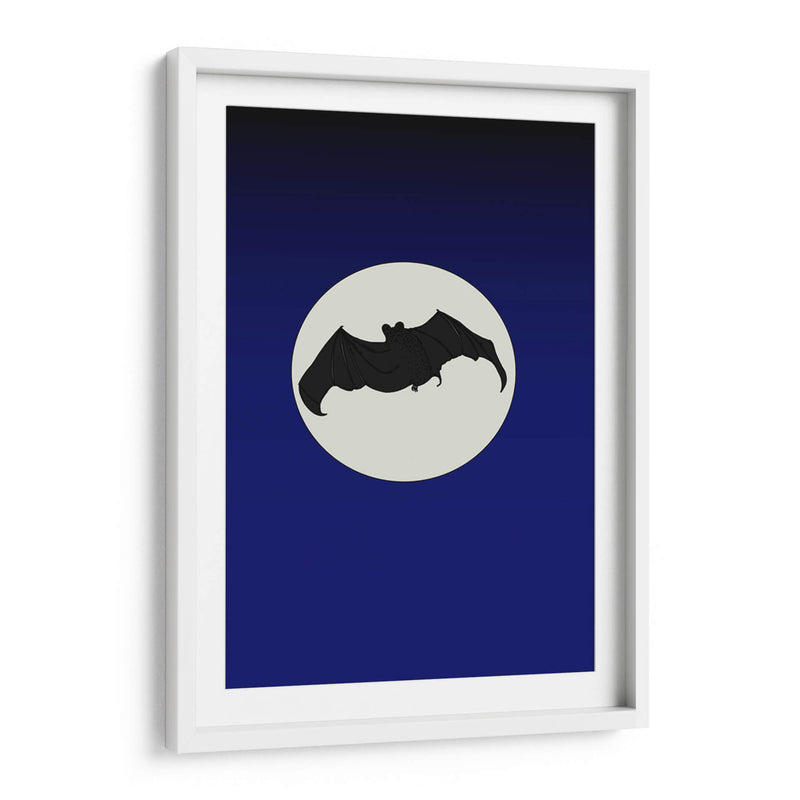 Murciélago silueteado volando - Nicholas | Cuadro decorativo de Canvas Lab