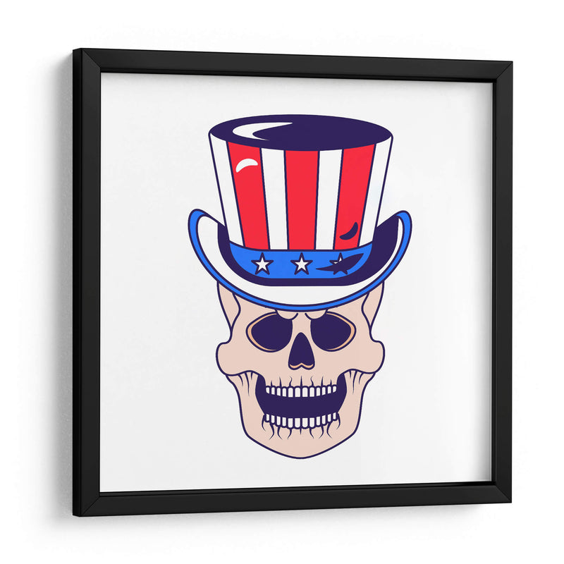Calavera con sombrero del Tío Sam - Marika Barsrsind | Cuadro decorativo de Canvas Lab
