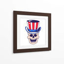 Calavera con sombrero del Tío Sam - Marika Barsrsind | Cuadro decorativo de Canvas Lab