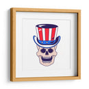 Calavera con sombrero del Tío Sam - Marika Barsrsind | Cuadro decorativo de Canvas Lab