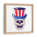 Calavera con sombrero del Tío Sam - Marika Barsrsind | Cuadro decorativo de Canvas Lab