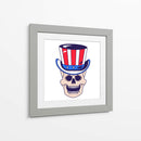 Calavera con sombrero del Tío Sam - Marika Barsrsind | Cuadro decorativo de Canvas Lab