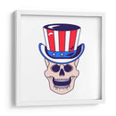 Calavera con sombrero del Tío Sam - Marika Barsrsind | Cuadro decorativo de Canvas Lab