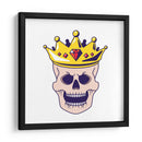 Cráneo coronado - Marika Barsrsind | Cuadro decorativo de Canvas Lab