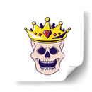 Cráneo coronado - Marika Barsrsind | Cuadro decorativo de Canvas Lab