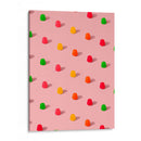 Gomitas de caramelo con lunares - Patrón repetitivo sobre fondo rosa - Tom Windeknecht | Cuadro decorativo de Canvas Lab