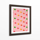 Gomitas de caramelo con lunares - Patrón repetitivo sobre fondo rosa - Tom Windeknecht | Cuadro decorativo de Canvas Lab