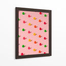Gomitas de caramelo con lunares - Patrón repetitivo sobre fondo rosa - Tom Windeknecht | Cuadro decorativo de Canvas Lab