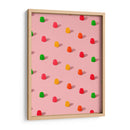 Gomitas de caramelo con lunares - Patrón repetitivo sobre fondo rosa - Tom Windeknecht | Cuadro decorativo de Canvas Lab