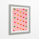 Gomitas de caramelo con lunares - Patrón repetitivo sobre fondo rosa - Tom Windeknecht | Cuadro decorativo de Canvas Lab