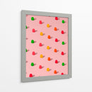 Gomitas de caramelo con lunares - Patrón repetitivo sobre fondo rosa - Tom Windeknecht | Cuadro decorativo de Canvas Lab