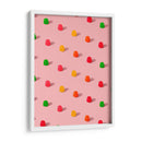 Gomitas de caramelo con lunares - Patrón repetitivo sobre fondo rosa - Tom Windeknecht | Cuadro decorativo de Canvas Lab