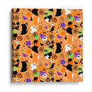 Patrón sin costuras de arte de Halloween - Marika Barsrsind | Cuadro decorativo de Canvas Lab