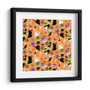 Patrón sin costuras de arte de Halloween - Marika Barsrsind | Cuadro decorativo de Canvas Lab