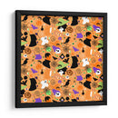 Patrón sin costuras de arte de Halloween - Marika Barsrsind | Cuadro decorativo de Canvas Lab