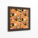 Patrón sin costuras de arte de Halloween - Marika Barsrsind | Cuadro decorativo de Canvas Lab