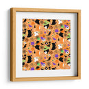 Patrón sin costuras de arte de Halloween - Marika Barsrsind | Cuadro decorativo de Canvas Lab