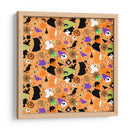 Patrón sin costuras de arte de Halloween - Marika Barsrsind | Cuadro decorativo de Canvas Lab