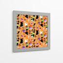 Patrón sin costuras de arte de Halloween - Marika Barsrsind | Cuadro decorativo de Canvas Lab