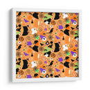 Patrón sin costuras de arte de Halloween - Marika Barsrsind | Cuadro decorativo de Canvas Lab