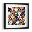 Patrón sin costuras de rombos para Halloween - Marika Barsrsind | Cuadro decorativo de Canvas Lab
